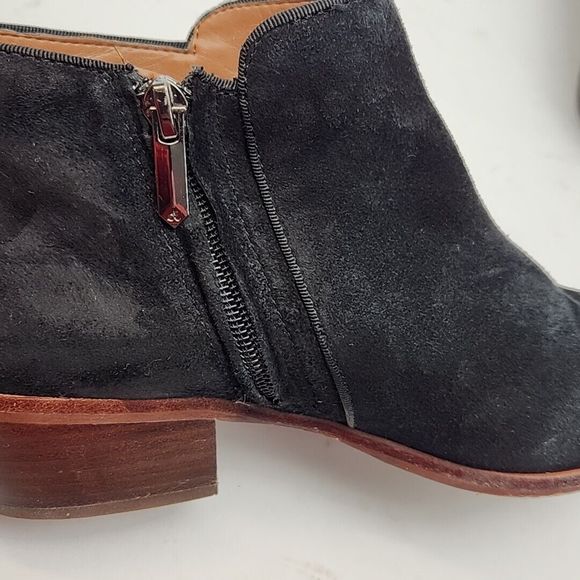 Sam Edelman Ankle Bootie Black Suede 1.75" Heel Women's 8.5 Zip Boot Shoe - Picture 11 of 16